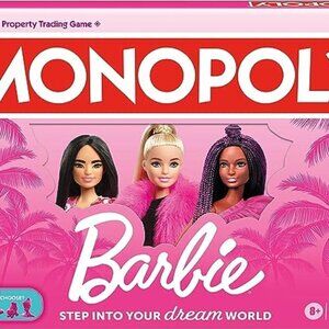 Monopoly‎ Pink Barbie Edition Board Game for Kids and Adults Ages 8+ 2-6 …